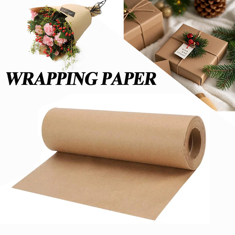 Flower Wrap Kraft - YITAPE 30cm * 5M 갈색 크래프트