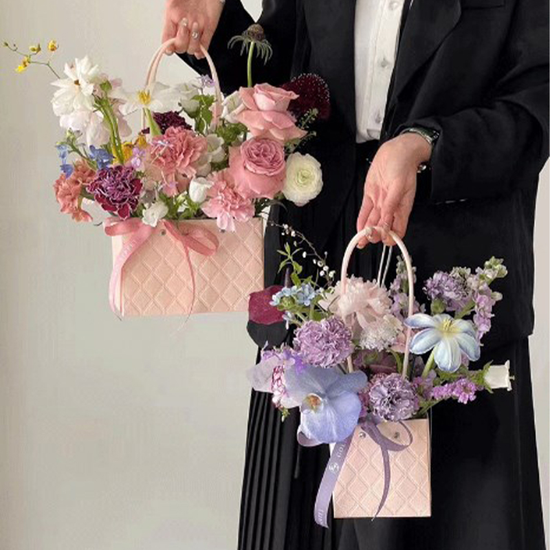 휴대용 꽃 포장 상자, 웨딩 장식 선물 가방, 핸드백  - Flower Wrap Kraft 리뷰 및 가격